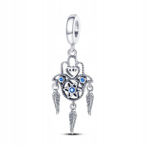 Zawieszka S925 Charms Łapacz Snów Ręka Fatimy