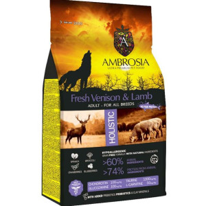 Ambrosia Fresh Venison & Lamb 2kg