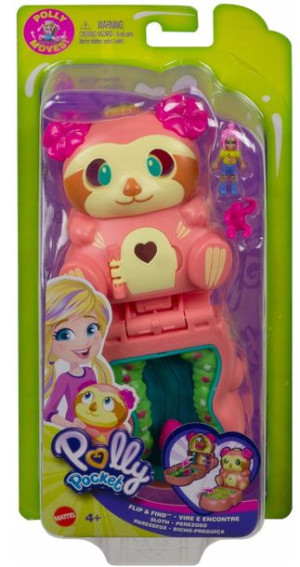 Kompaktowy Zestaw Polly Pocket Leniwiec Gtm59