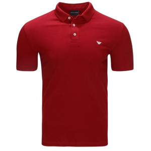 Emporio Armani koszulka polo polówka męska bordowa M