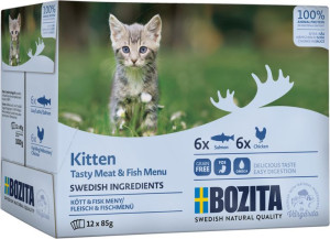 BOZITA Kitten Multibox Saszetki w sosie 12 x 85g