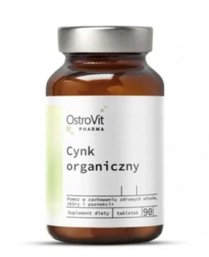 OstroVit Cynk organiczny 90 tabletek Odporność