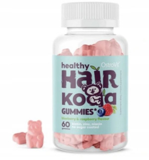OstroVit Healthy Hair Koala cynk żelki 60 sztuk