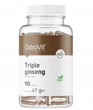 OstroVit Triple Ginseng VEGE 90 kapsułek