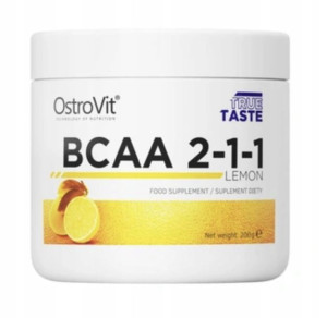 Proszek BCAA OstroVit 200 g cytrynowy Aminokwasy