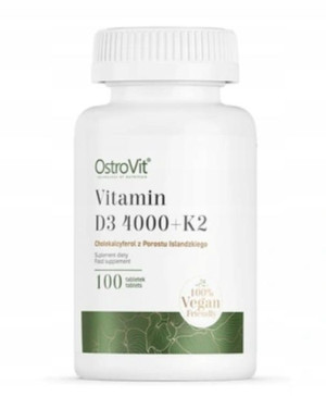OstroVit Witamina D3 4000 IU + K2 VEGE tabletki