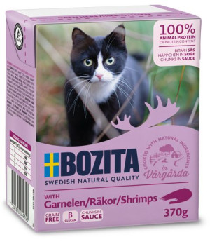 Bozita kawałeczki w sosie z krewetkami 370g