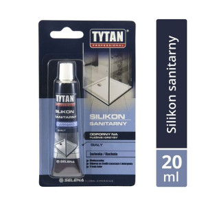 Silikon sanitarny 20 ml Biały TYTAN