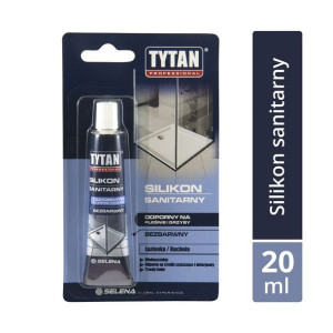 Silikon sanitarny 20 ml Bezbarwny TYTAN