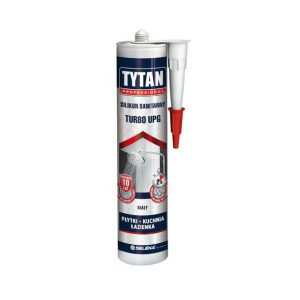 Silikon sanitarny Turbo UPG biały 280 ml TYTAN