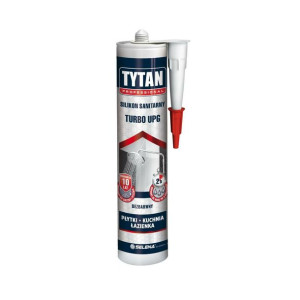 Silikon sanitarny Turbo UPG bezbarwny 280 ml TYTAN