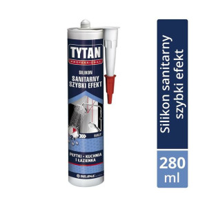 Silikon sanitarny Szybki efekt 280 ml Biały TYTAN