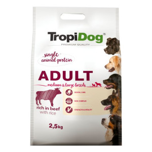 Tropidog Premium Adult M&l Beef&rice 2,5kg