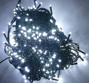Lampki Choinkowe Sznur 25M/500 Diod Led Światełka Białe Zimne Stałe