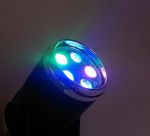 Stroboskop Mini Reflektor Disco 5X1W Led Rgb Sound-Activated / Automat
