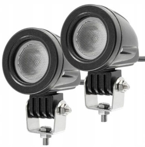 2 X Halogen Motocyklowy Led Lg10+Włącznik Flood