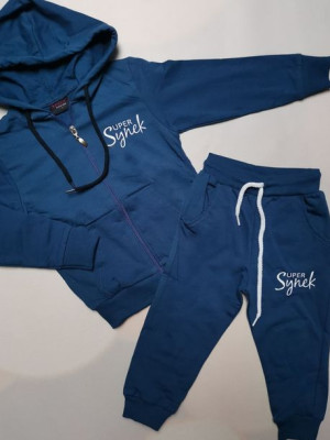 Komplet 2cz. dres SUPER SYNEK r. 86 niebieski ocieplany