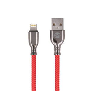 Forever kabel Tornado USB Lightning 1,0 m 3A czerwony