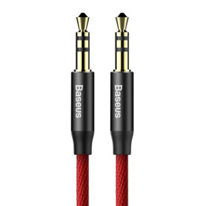 Baseus kabel audio Yiven M30 jack 3,5 mm jack 3,5 mm 1,0 m czerwono-czarny