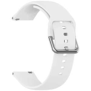 Gumowy Uniwersalny pasek sportowy Alogy soft band do smartwatcha 20mm Biały