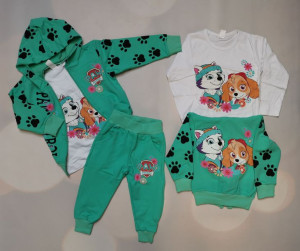 Paw Patrol Komplet 3cz. dres PSI PATROL turkus r. 86