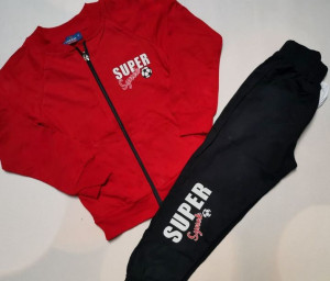 Komplet 2cz. dres SUPER SYNEK r. 104 (4lata) rozpinany, bez kaptura