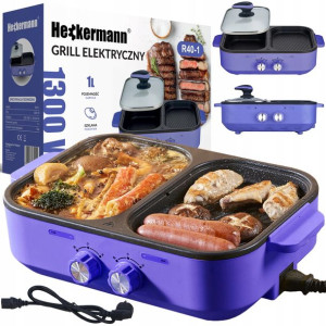 Grill Elektryczny Stołowy Multigrill Pokrywa 1300w