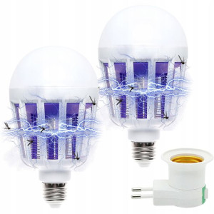 2x Żarówka Na Komary Muchy Lampa Owadobójcza 15w