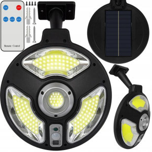 Lampa Solarna Uliczna Ogrodowa Z Czujnikiem Ruchu
