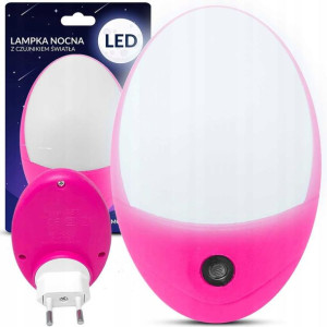 Lampka Nocna Led Do Kontaktu + Czujnik Zmierzchu