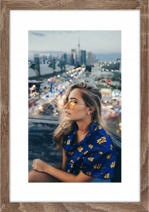 Rama Drewniana Na Zdjęcia Ramka Foto A4 21x29,7 Cm