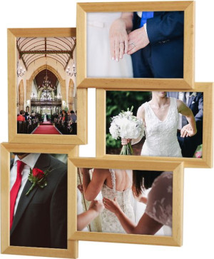 Drewniana Multi Rama - Foto Galeria Na 5 Zdjęć