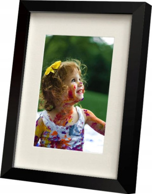 Ramka Drewniana Czarna 21x30 Passe-partout 15x21