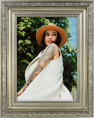 Ramka Na Zdjęcia Srebrna Foto Rama 10x15 Cm