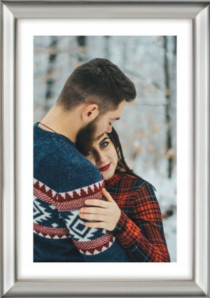 Ramka Na Zdjęcia Srebrna Foto Rama 13x18 Cm