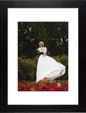 Ramka Na Zdjęcia 21x29,7 Cm Drewniana Czarna Foto