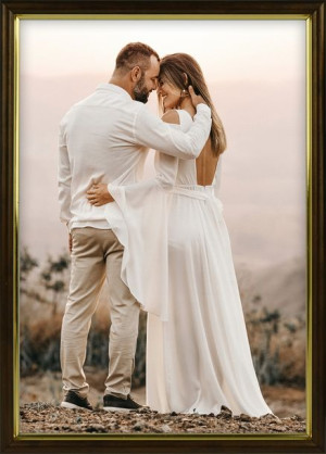 Rama Na Zdjęcia Brązowa Foto Ramka 29,7x42 Cm