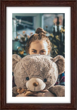 Ramka Na Zdjęcia Brązowa Foto Rama 10x15 Cm
