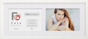 Ramka Drewniana Biała Foto Galeria Zdjęcia 13x18