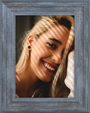 Ramka Na Zdjęcia Niebieska Foto Rama 18x24 Cm