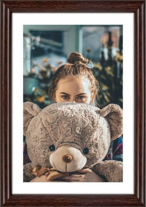 Ramka Na Zdjęcia Brązowa Foto Rama 13x18 Cm