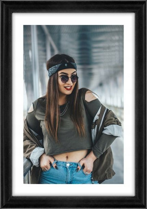 Ramka Na Zdjęcia Czarna Foto Rama 18x24 Cm