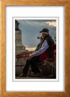 Ramka Drewniana Złota - Foto Rama B2 50x70 Cm