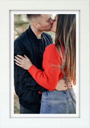 Rama Na Zdjęcia Drewniana Biała A6 10x15 Foto