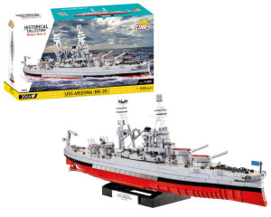 Klocki Cobi 4843 Statek Okręt Pancernik Uss Arizona Bb-39 2046 El.