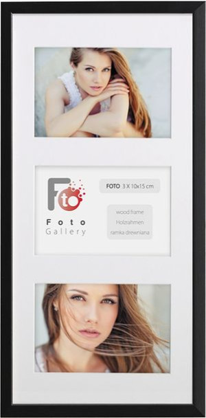 Foto Galeria Na 3 Zdjęcia B6 13x18 Cm Ramka Czarna