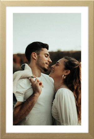 Rama Na Zdjęcia Drewniana Złota 30x40 Foto