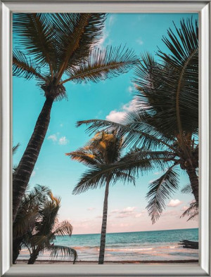 Ramka Na Zdjęcia Srebrna 40x50 Cm Foto Rama