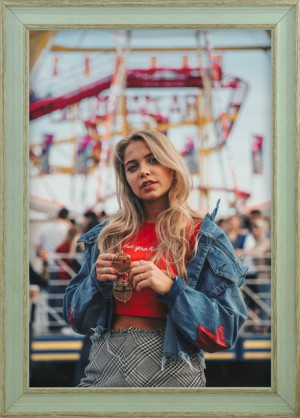 Rama Na Zdjęcia Zielony 21x29,7 Cm – Foto Ramka