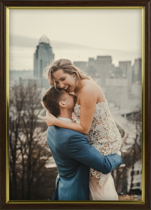 Rama Na Zdjęcia Ciemny Brąz 29,7x42 Cm Foto Ramka